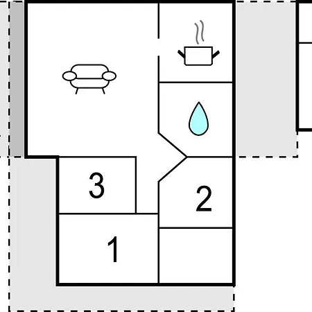 Three-bedroom In Feriehus *